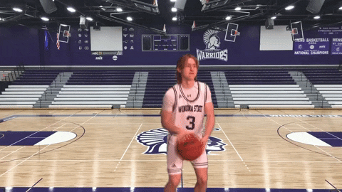 Warriors GIF by WinonaStateATH