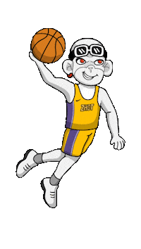 Slam Dunk Basketball Sticker by Zhot