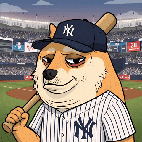 New York Yankees Dog GIF by Doge Pound