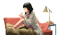 Pixel 8Bit Sticker