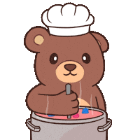 Chef Cooking Sticker by BEARISH
