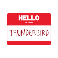 Thunderbird Name Tag Sticker by Southern Utah University