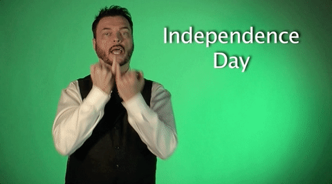independence day asl GIF by Sign with Robert