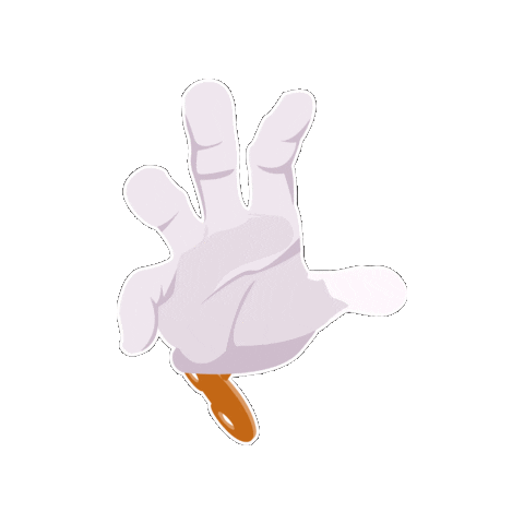 Typography Hand Sticker by KOBU Foundry
