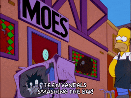 homer simpson television GIF