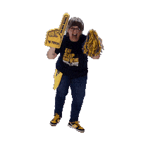 Lets Go Cheer Sticker by WVU Tech Golden Bears