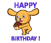 Happy Birthday Dancing Sticker by KingPuppy