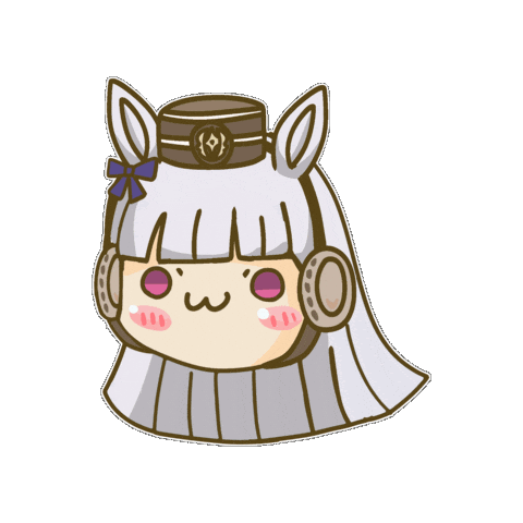 Gold Ship Horse Sticker by Fluffy the Thunder God 雷神阿毛