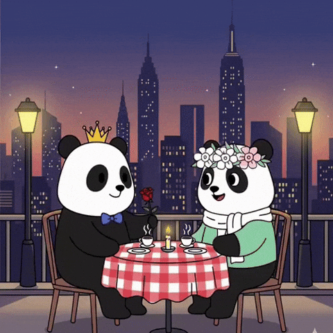 Dinner Love GIF by Pandu Pandas