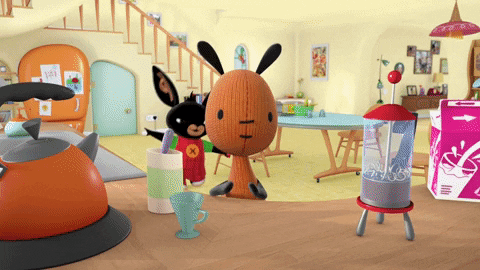 Scared Coffee GIF by Bing Bunny