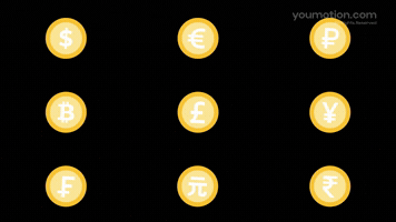 Animated Animated Currency Coin Symbols