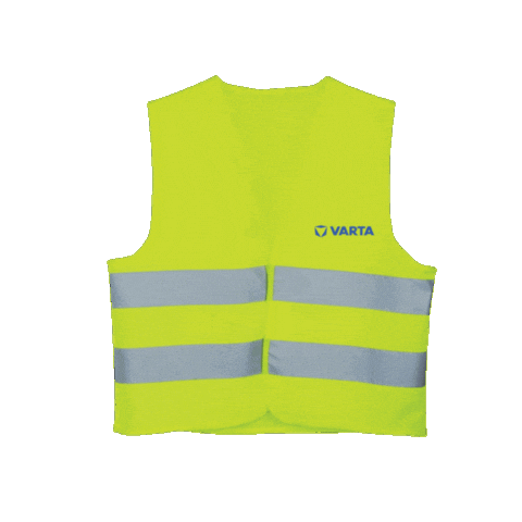Safety Vest Sticker by Varta Automotive Poland