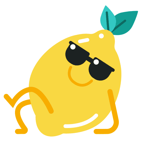 lemonly cool peace sunglasses lemon Sticker