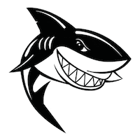 Shark Learn To Swim Sticker by Buzz Franchise Brands