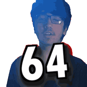 Sixty Four Number Sticker