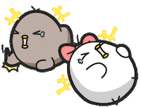 sticker chicken by Black and white chickens