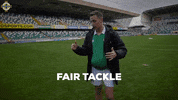Push Over Red Card GIF by Northern Ireland