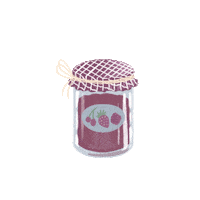 Breakfast Jam Sticker by Zona E Home