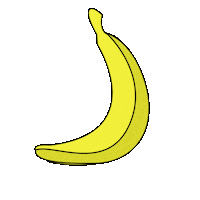 lihi-azulay crazy banana going bananas Sticker