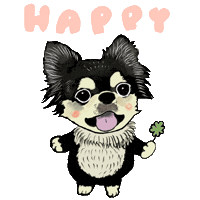 Happy ハッピー Sticker