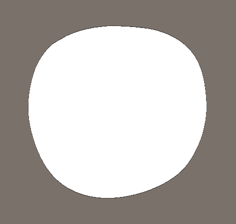 Maddisonshaedesign circle brown blob hole Sticker