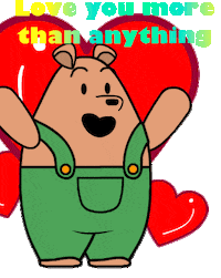 In Love Hearts Sticker