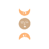 honestlyandie vibes aesthetic moon boho Sticker