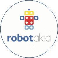 Robotakia school kids education robot Sticker