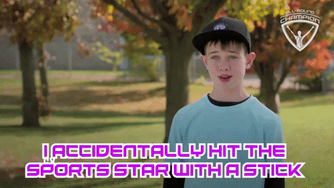 allroundchampiontv giphyupload oops hit arc GIF