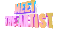 Meet The Artist Sticker by Suze Perlov