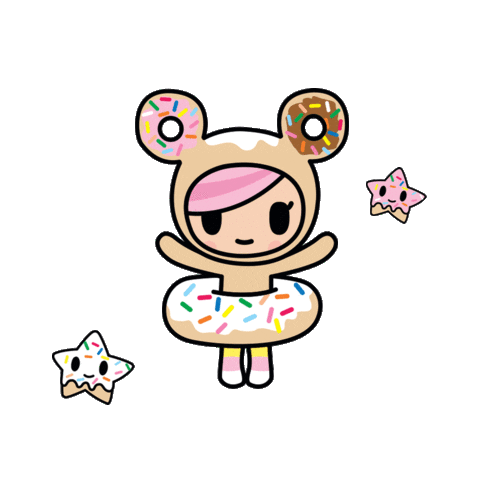Sprinkles Donutella Sticker by tokidoki