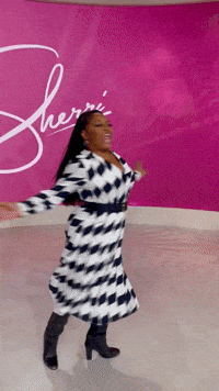 sherrishowtv fashion hair spinning twirl GIF