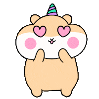 cmossart love heart hamster adore Sticker