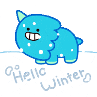 Happy Snow Day Sticker by DINOSALLY