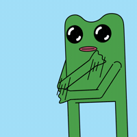 Sign Language Idk GIF by fwogs