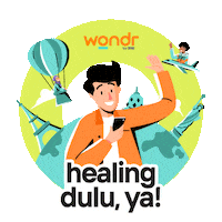 Healing Traveling Sticker by Bank Negara Indonesia