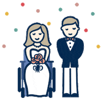 Bride Weddings Sticker by Polka Dot Wedding