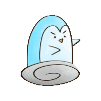 penguindodo run penguin come coming Sticker