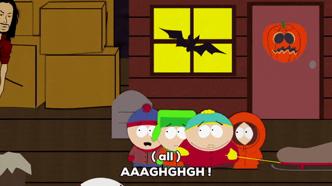scaring eric cartman GIF by South Park 