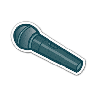 house music mic Sticker by James Hype