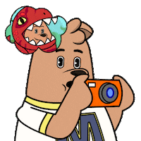 Click Click Love Sticker by Meme World of Max Bear