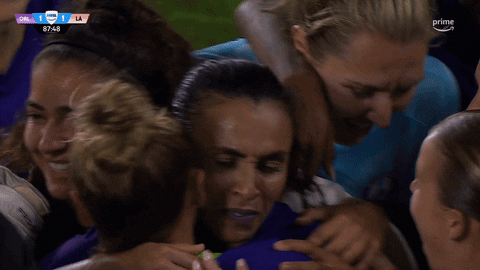Womens Soccer Hug GIF by National Women's Soccer League