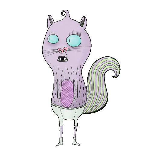 Cat Tobo Sticker by MonaDesenhando