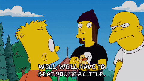 Scared Episode 17 GIF by The Simpsons
