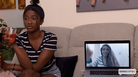 Scared Scream GIF by Gogglebox Australia
