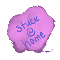 allthelovebycrystal home coronavirus bored corona Sticker