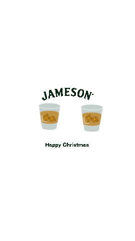 Happy Christmas Cheers Sticker by Jameson Irish Whiskey