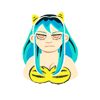 Angry Urusei Yatsura Sticker