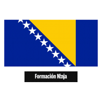 Bosnia And Herzegovina Flag Sticker by Formación Ninja