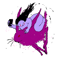 Rabbit Sticker by Norka Ivanov